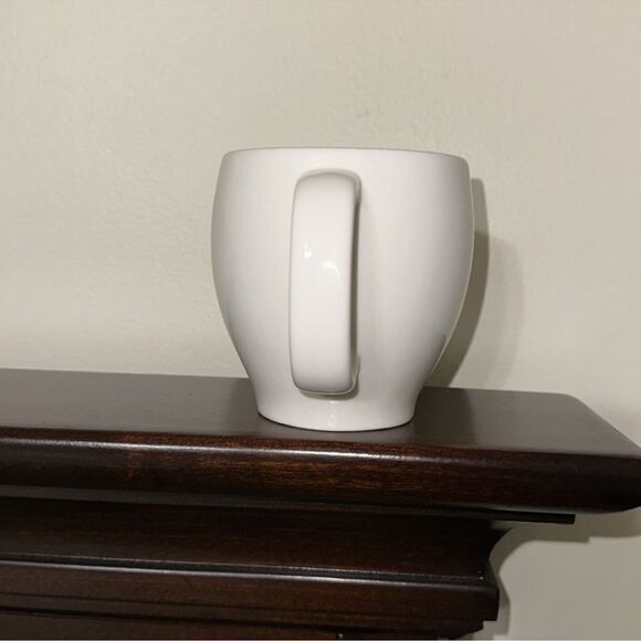 Starbucks Abbey White Green Barista Series Round Medium Ceramic Mug - Picture 4 of 6